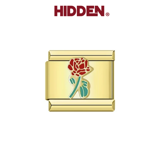 Charm, gold base, pack 1
