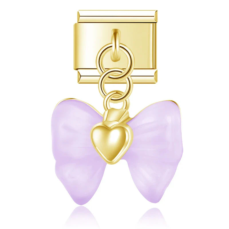 Order | Dangling Bow & Heart Charm