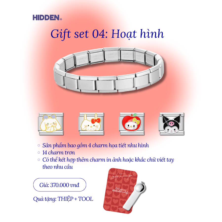 Bundle vòng tay gift set 04: Hoạt Hình