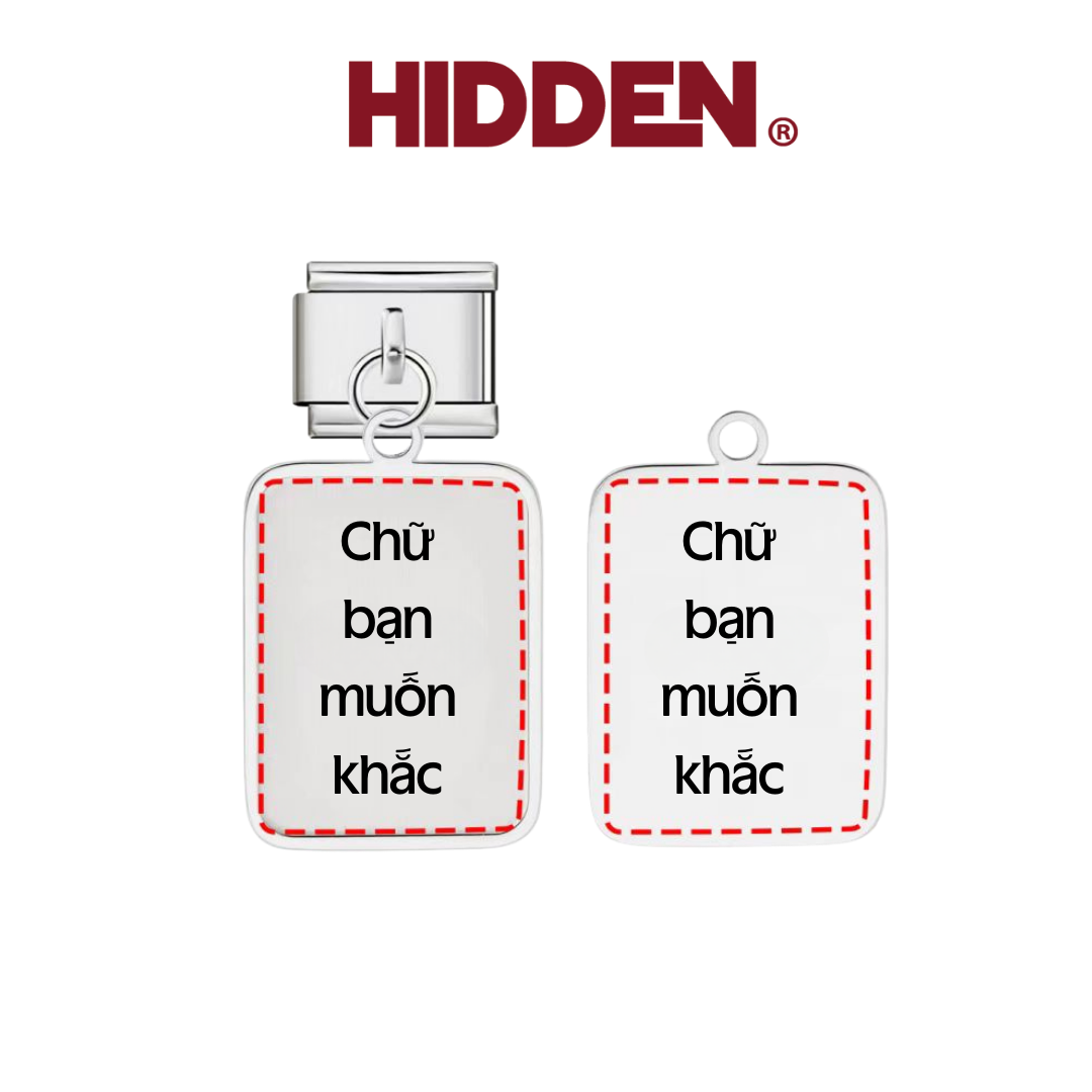 ORDER| Charm lủng lẳng khắc chữ [Custom]