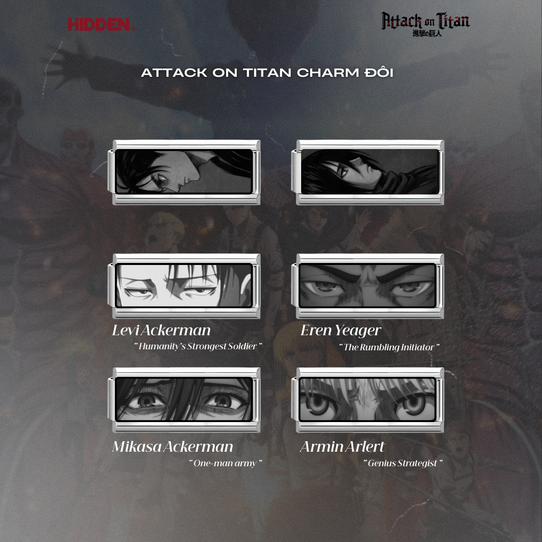 Pack attack on titan charm đôi [Hoạt hình]