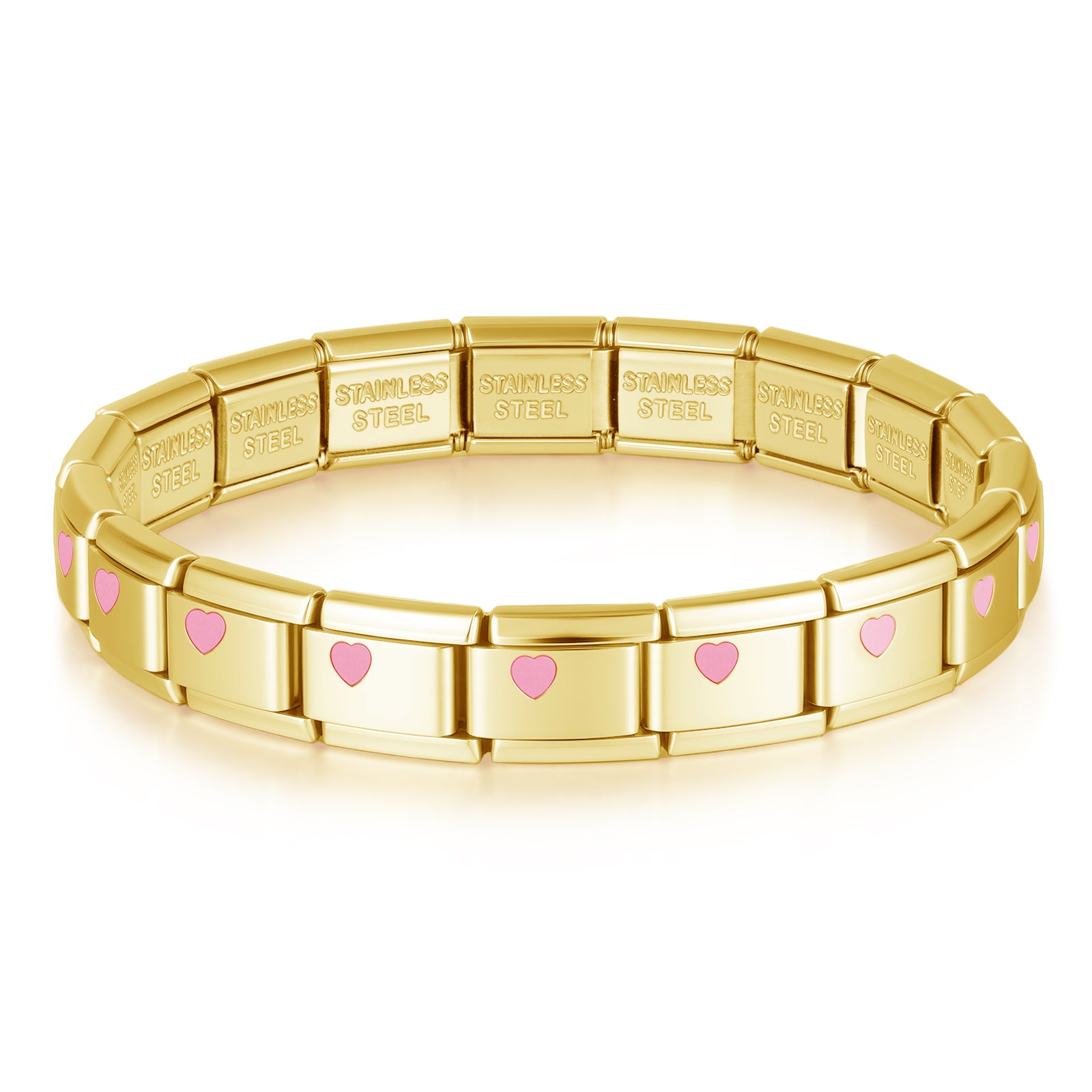 Pack charm trơn trái tim  [2 màu bạc/gold]
