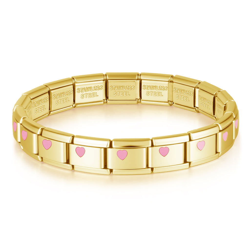 Pack charm trơn trái tim  [2 màu bạc/gold]