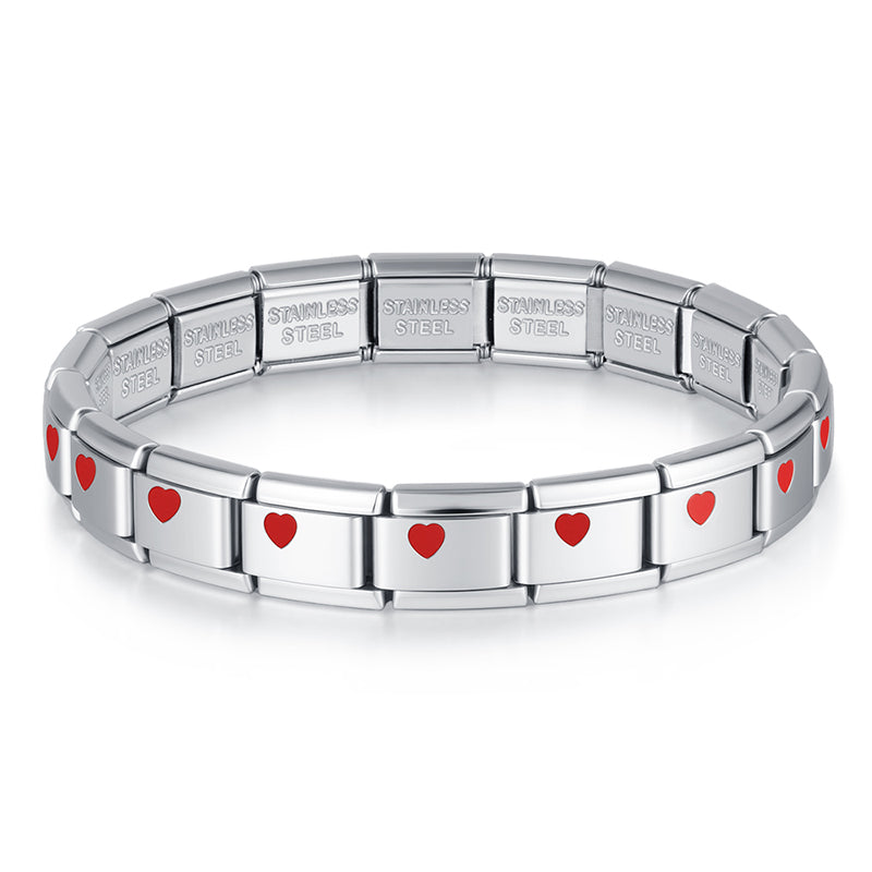 Pack charm trơn trái tim  [2 màu bạc/gold]