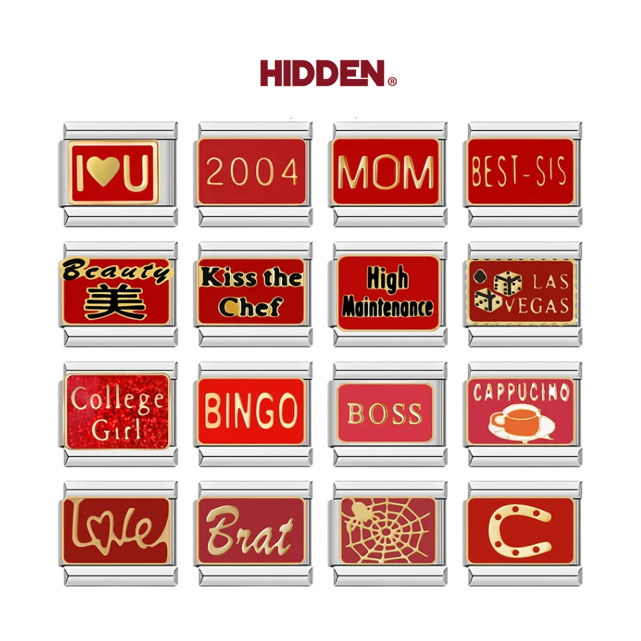 Pack Hoạ tiết chữ đỏ