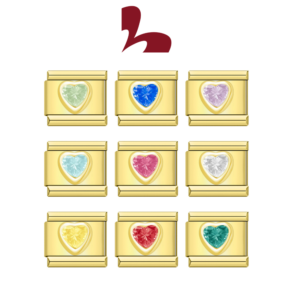 Charm Tim Gem Vàng